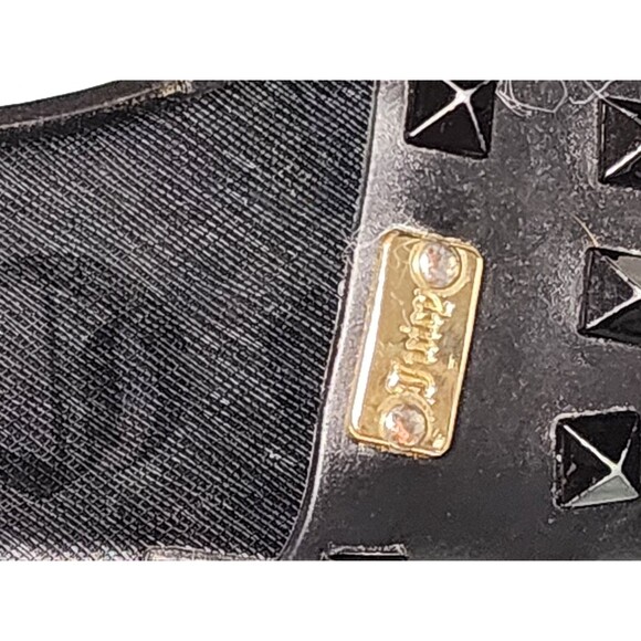 Juicy Couture Black Studded Sandals Rubber Size 7.5 - Picture 4 of 7